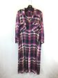 Dress Casual Maxi By Vince Camuto In Plaid Pattern, Size: L For Cheap