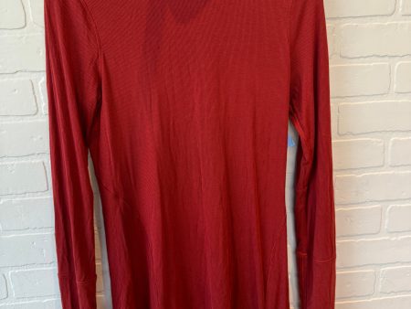 Athletic Top Long Sleeve Crewneck By Lululemon In Orange, Size: S For Discount