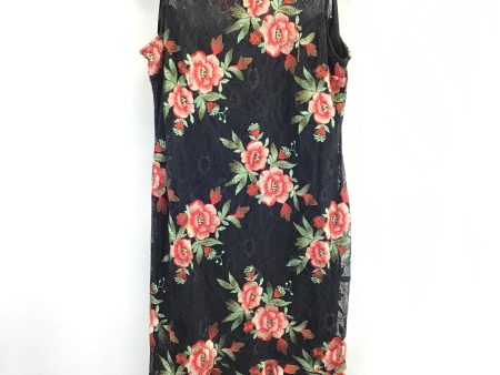 Dress Casual Midi By Calvin Klein In Floral Print, Size: Xl on Sale