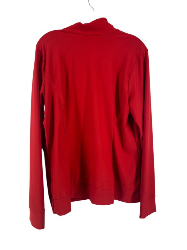 Athletic Top Long Sleeve Collar By Xersion In Red, Size: Xl Online Hot Sale