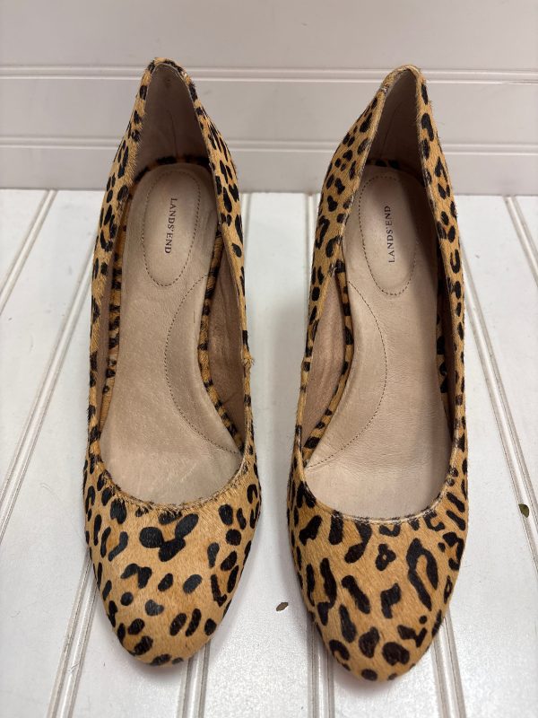 Shoes Heels Stiletto By Lands End In Animal Print, Size: 7 Sale