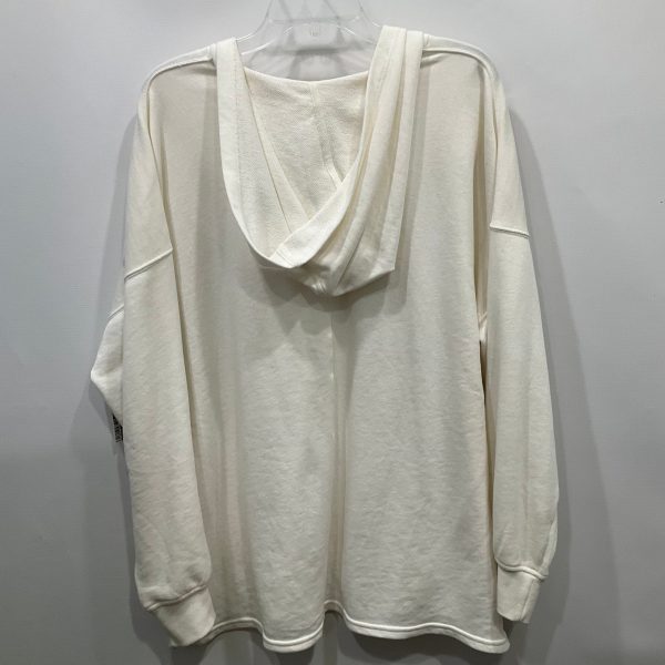 AS IS Sweatshirt Hoodie By Old Navy In Cream, Size: L Sale