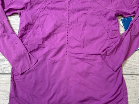 Athletic Top Long Sleeve Crewneck By Athleta In Purple, Size: M Hot on Sale