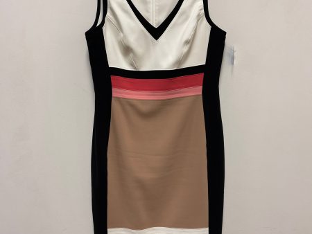 Dress Casual Midi By White House Black Market In Black & White, Size: L Fashion