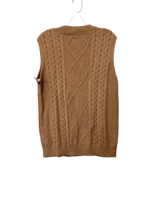 Vest Sweater By Clothes Mentor In Tan, Size: M Supply