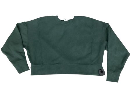 Athletic Top Long Sleeve Crewneck By 90 Degrees By Reflex In Green, Size: S Supply