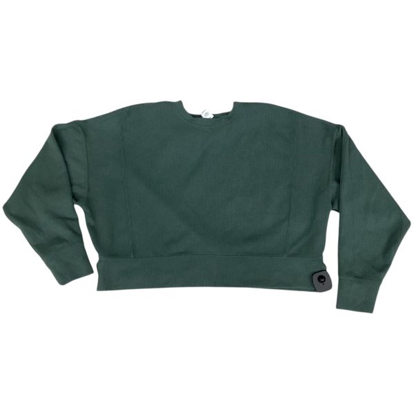 Athletic Top Long Sleeve Crewneck By 90 Degrees By Reflex In Green, Size: S Supply