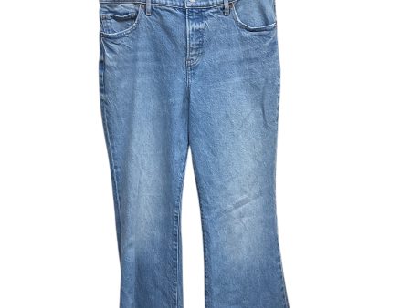 Jeans Flared By Express In Blue Denim, Size: 8 For Discount