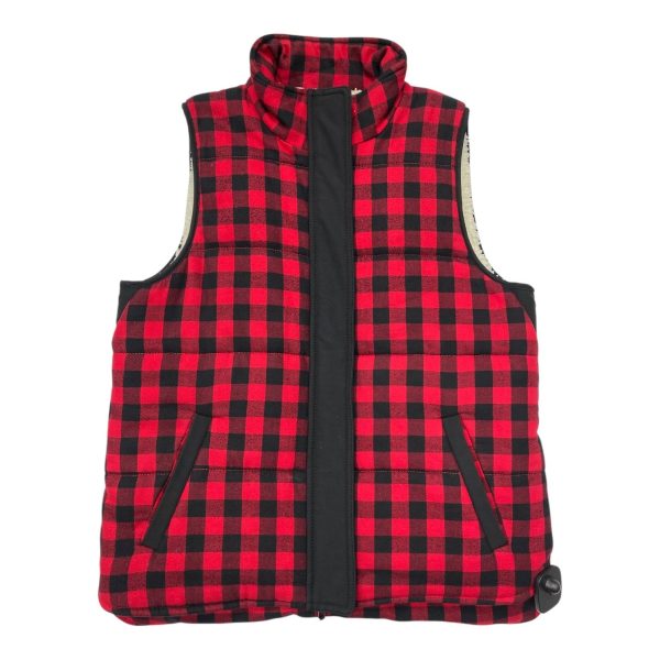 Vest Other By Madewell In Black & Red, Size: M Cheap