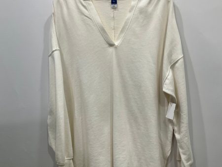 AS IS Sweatshirt Hoodie By Old Navy In Cream, Size: L Sale