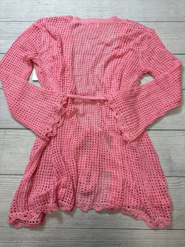 Cardigan By Pink Lily In Pink, Size: Xl For Sale