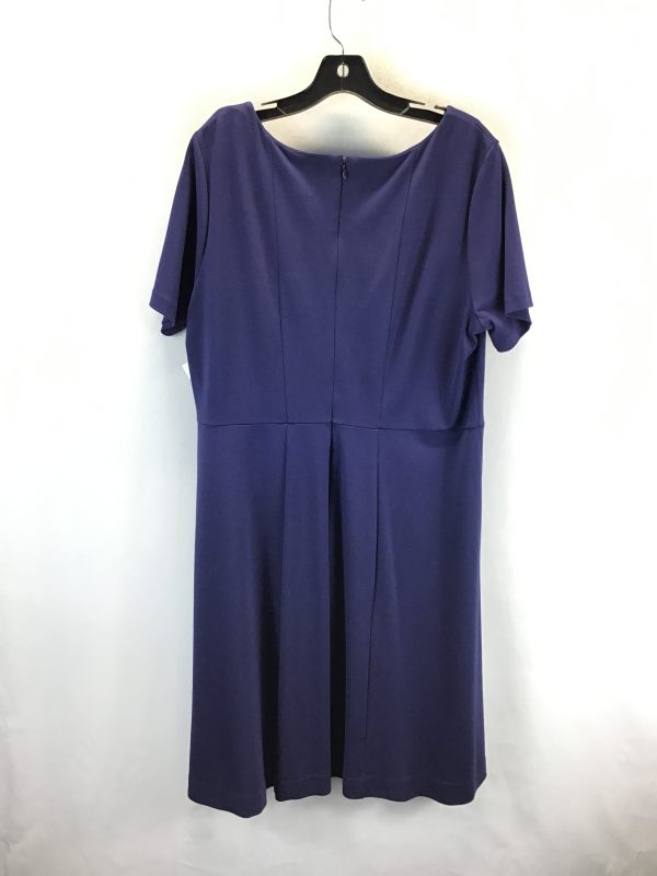 Dress Casual Midi By Ann Taylor In Purple, Size: 16 Online Hot Sale