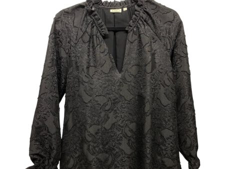 Top Long Sleeve By Spartina In Black, Size: S Cheap