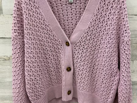 Cardigan By A New Day In Pink, Size: M Online Hot Sale