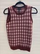 Vest Sweater By J. Crew In Brown & White, Size: Xs Fashion