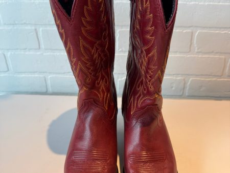 Boots Western By Laredo In Red & Yellow, Size: 8 Sale