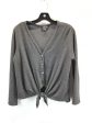 Top Long Sleeve By Lulus In Grey, Size: Xs Hot on Sale