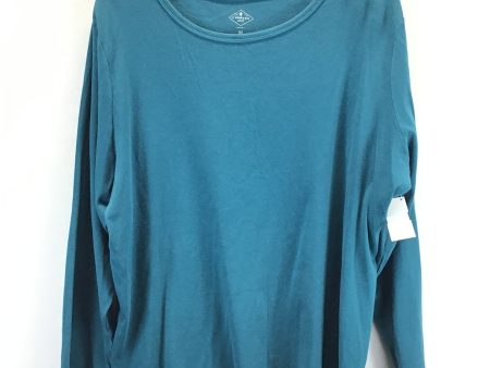 Top Long Sleeve Basic By St Johns Bay In Blue, Size: 2x Discount