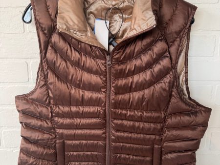 Vest Puffer & Quilted By Bernardo In Brown, Size: L Supply