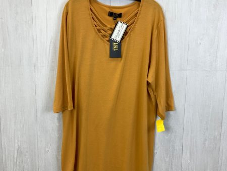 Top 3 4 Sleeve By Clothes Mentor In Mustard, Size: Xl Online