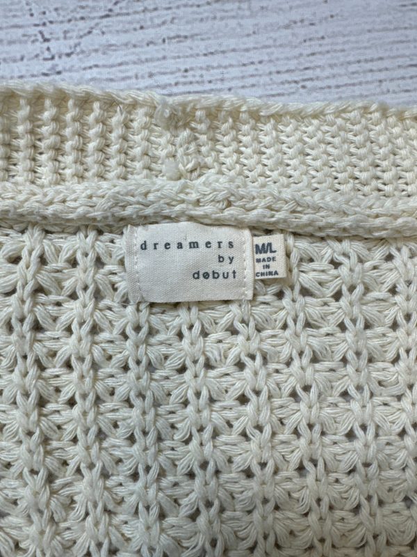 Sweater Cardigan By Dreamers In Cream Online Hot Sale