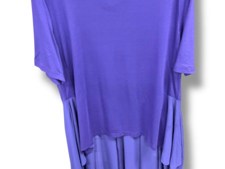 Tunic Short Sleeve By New York And Co In Purple, Size: 2x Online Sale