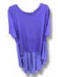 Tunic Short Sleeve By New York And Co In Purple, Size: 2x Online Sale