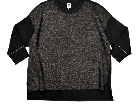 Sweater By Anne Klein In Black & Gold, Size: 2x Online now