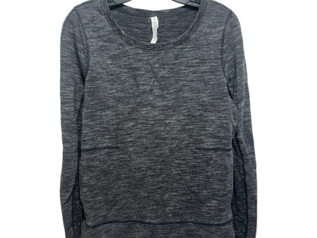 Athletic Top Long Sleeve Crewneck By Lululemon In Grey, Size: 6 Fashion