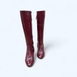 Boots Designer By Ferragamo In Red, Size: 5 Online now