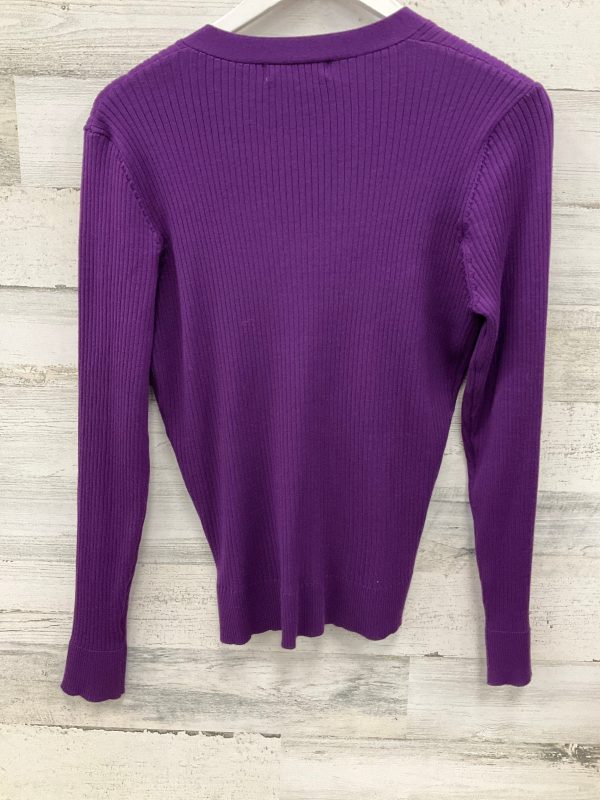 Sweater Cardigan By Grace Karin In Purple, Size: L Supply