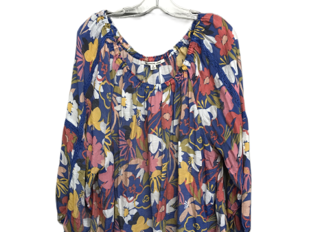 Floral Print Top Long Sleeve By Zac And Rachel, Size: 2x Cheap