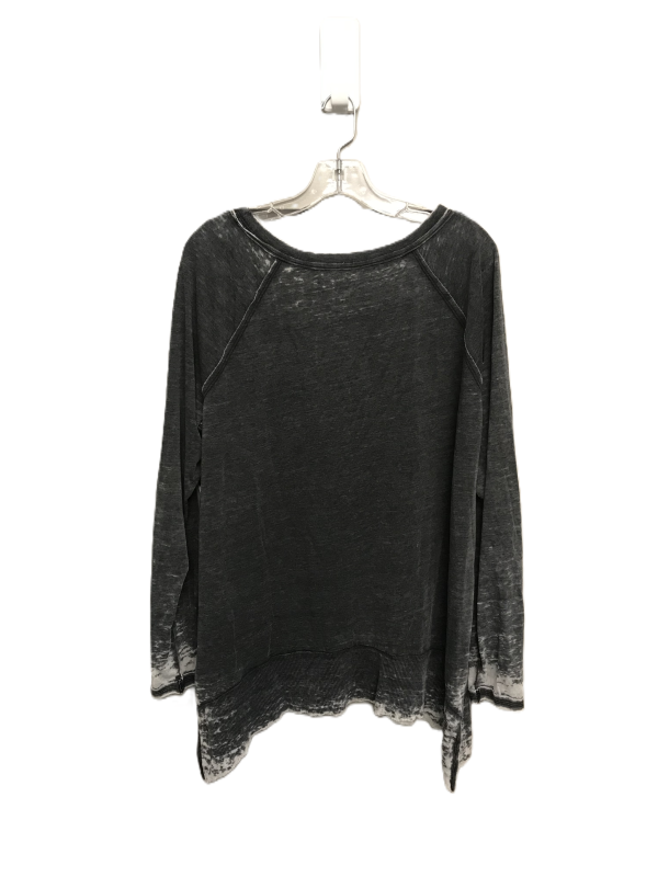 Grey Top Long Sleeve By Melrose And Market, Size: 1x Online Hot Sale