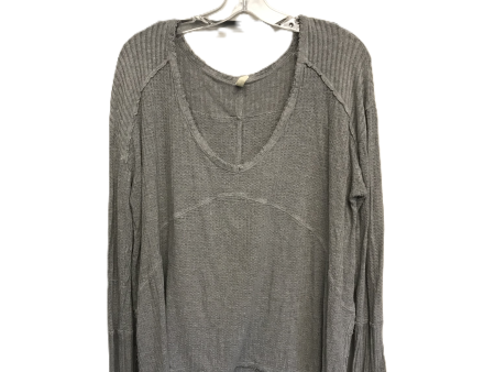 Grey Top Long Sleeve By Free People, Size: L For Cheap