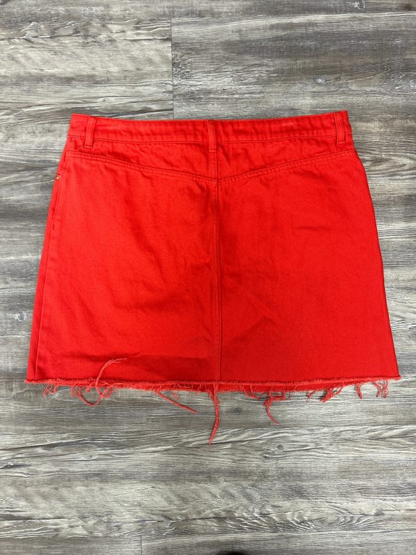 Skirt Mini & Short By Asos In Red, Size: 16 Cheap