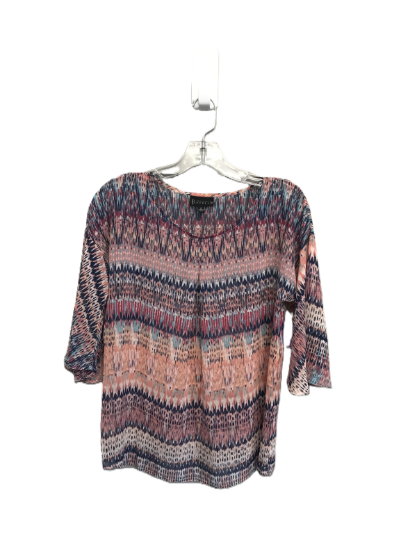 Multi-colored Top Long Sleeve By Bobeau, Size: Xs For Sale