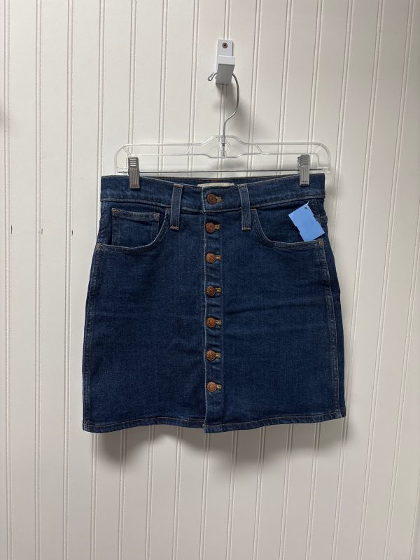 Skirt Mini & Short By Madewell In Blue Denim, Size: 2 For Sale