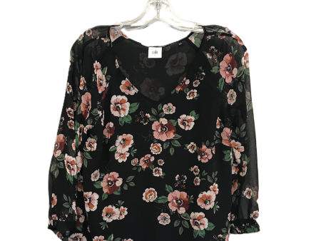 Floral Print Top Long Sleeve By Cabi, Size: S Online Sale