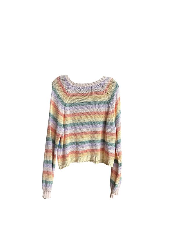 Sweater By American Eagle In Rainbow Print, Size: M on Sale