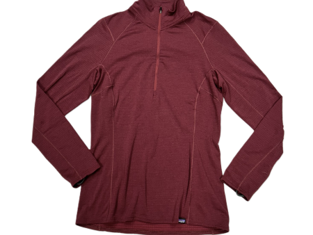 Athletic Top Long Sleeve Collar By Patagonia In Maroon, Size: S For Discount