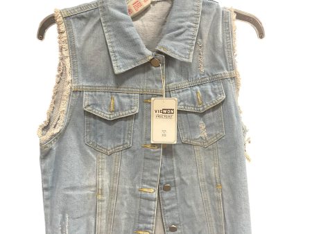 Vest Other By Clothes Mentor In Blue Denim, Size: Xs Discount