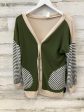 Cardigan By Sew In Love In Green & Tan, Size: S For Sale