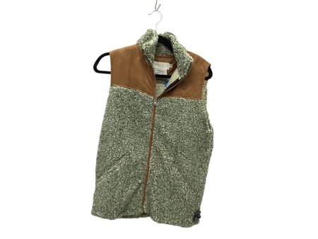 Vest Faux Fur & Sherpa By Clothes Mentor In Green, Size: Xs Online