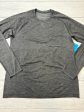 Athletic Top Long Sleeve Collar By Lululemon In Grey, Size: M Supply