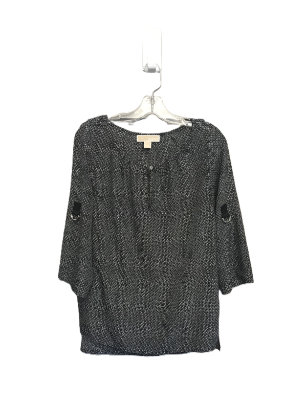 Black & White Top 3 4 Sleeve By Michael Kors, Size: S Hot on Sale