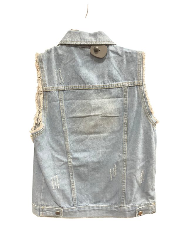 Vest Other By Clothes Mentor In Blue Denim, Size: Xs Discount