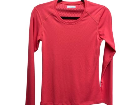 Athletic Top Long Sleeve Crewneck By Columbia In Pink, Size: Xs on Sale