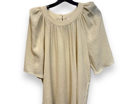 Top 3 4 Sleeve Basic By Calvin Klein In Cream, Size: L Online